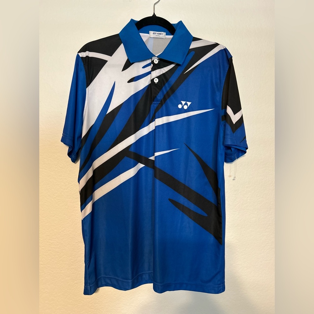 Yonex Dynamic Blue and Black Men's Polo Shirt
